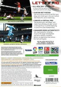FIFA Soccer 10 - Box - Back Image
