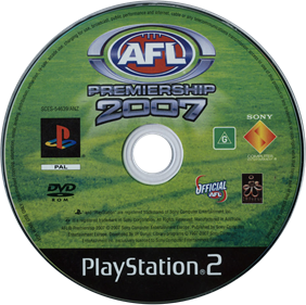 AFL Premiership 2007 - Disc Image