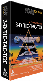 3-D Tic-Tac-Toe (Atari) - Box - 3D Image