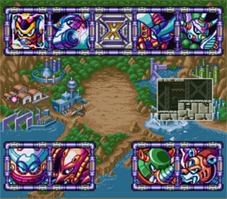 Mega Man X3 - Screenshot - Game Select Image