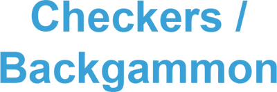 Checkers / Backgammon - Clear Logo Image