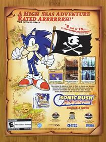 Sonic Rush Adventure - Advertisement Flyer - Front Image