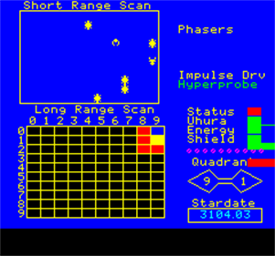 Oric Trek - Screenshot - Gameplay Image