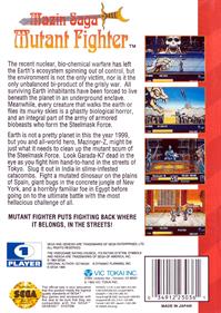 Mazin Saga: Mutant Fighter - Box - Back - Reconstructed Image