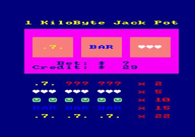 1 KiloByte Jack Pot - Screenshot - Gameplay Image