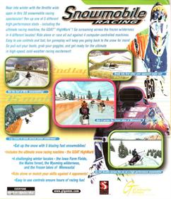 Snowmobile Racing - Box - Back Image