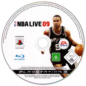 NBA Live 09 - Disc Image