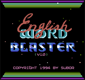 English Word Blaster - Screenshot - Game Title Image