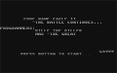 Code Name Eagle II - Screenshot - Game Title Image