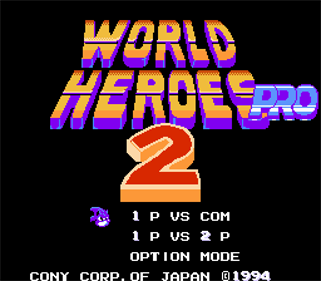 World Heroes 2 Pro - Screenshot - Game Title Image