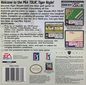 Tiger Woods PGA Tour 2000 - Box - Back Image