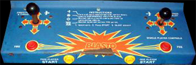 Blasto - Arcade - Control Panel Image