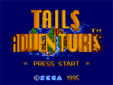 Tails Adventure - Screenshot - Game Title Image