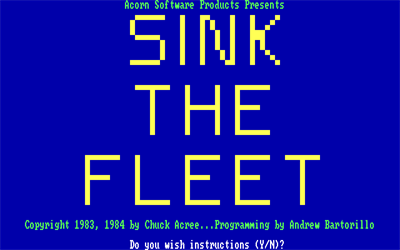 Sink the Fleet - Screenshot - Game Title Image