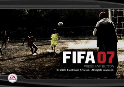 FIFA Soccer 07 - Screenshot - Game Title Image