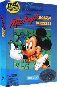 Mickey's Jigsaw Puzzles - Box - 3D Image
