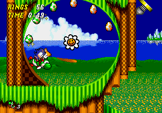 Yoshi in Sonic The Hedgehog 2