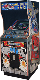 2 in 1: Rolling Crash / Moon Base - Arcade - Cabinet Image