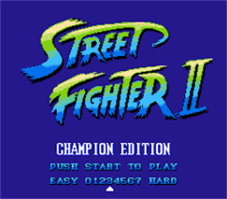 Street Fighter II Deluxe - Screenshot - Game Title Image