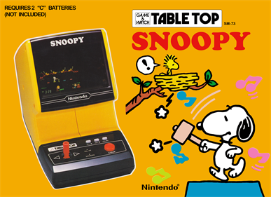 Snoopy (Tabletop) - Box - Front - Reconstructed Image