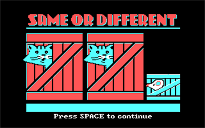 Same or Different - Screenshot - Game Title Image