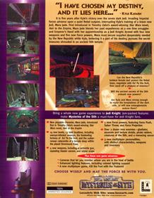 Star Wars: Jedi Knight: Mysteries of the Sith (1998) - Box - Back Image