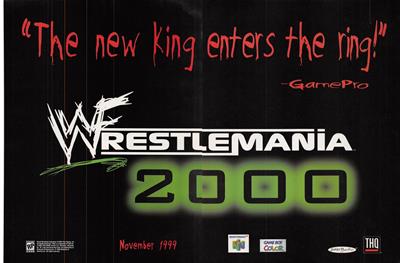 WWF WrestleMania 2000 - Advertisement Flyer - Front Image