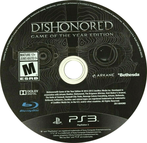 Dishonored: Game of the Year Edition - Disc Image