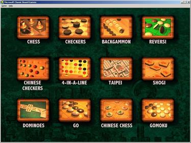 Microsoft Classic Board Games - Screenshot - Game Select Image