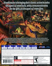 Dragon's Crown Pro - Box - Back Image