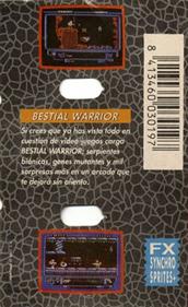 Bestial Warrior  - Box - Back Image
