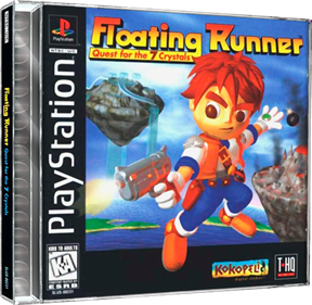 Floating Runner: Quest for the 7 Crystals - Box - 3D Image