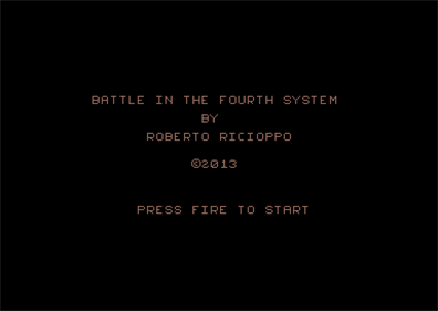 Battle in the Fourth System - Screenshot - Game Title Image