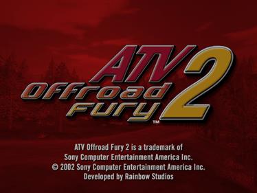 ATV Offroad Fury 2 - Screenshot - Game Title Image