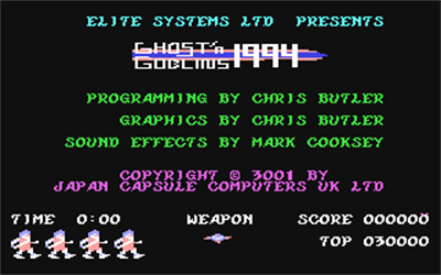 Ghost'n Goblins 1994 - Screenshot - Game Title Image