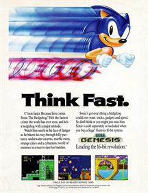 Sonic the Hedgehog - Advertisement Flyer - Front Image