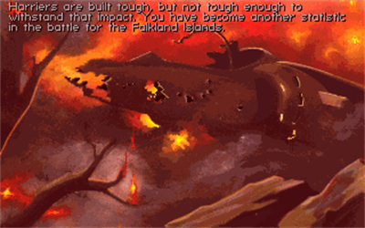 Harrier Jump Jet - Screenshot - Game Over Image