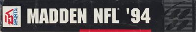 Madden NFL '94 - Box - Spine Image
