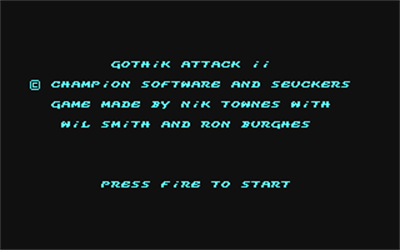 Gothik Attack II - Screenshot - Game Title Image