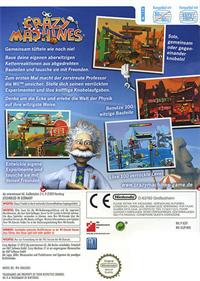 Crazy Machines - Box - Back Image