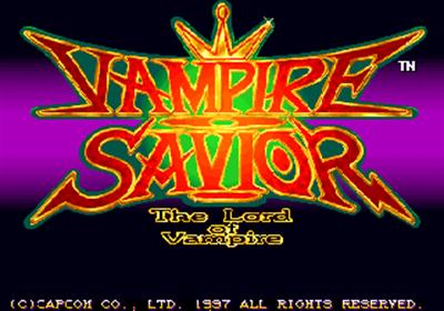 Vampire Savior: The Lord of Vampire - Screenshot - Game Title Image