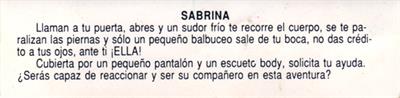 Sabrina - Box - Back Image