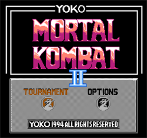 Mortal Kombat II (Cony Soft) - Screenshot - Game Title Image