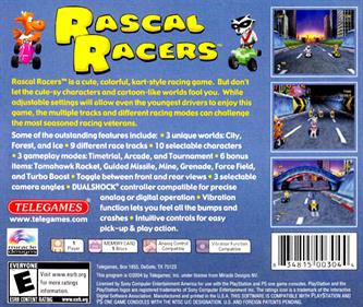 Rascal Racers - Box - Back Image