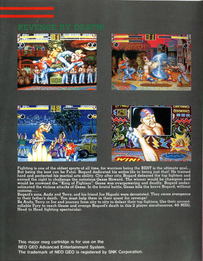 Fatal Fury Images - LaunchBox Games Database