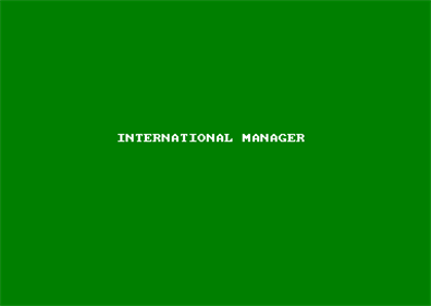 International Manager  - Screenshot - Game Title Image