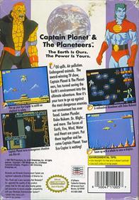 Captain Planet and the Planeteers - Box - Back Image