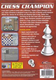 Chess Champion - Box - Back Image