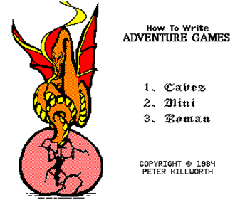 How To Write Adventure Games - Screenshot - Gameplay Image