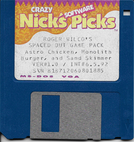 Crazy Nick's Software Picks: Roger Wilco's Spaced Out Game Pack - Disc Image